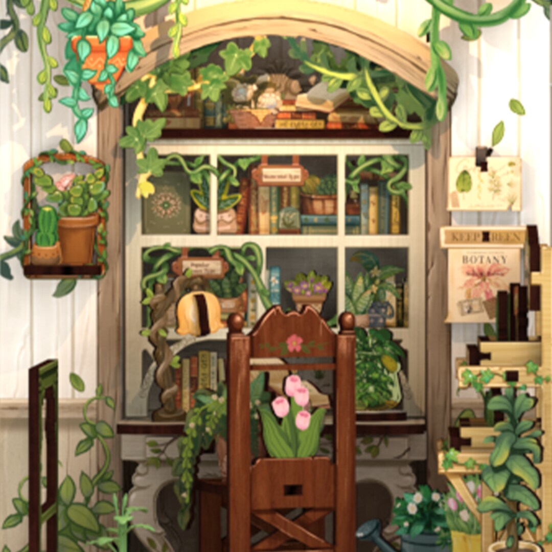MiniCity Kit Book Nook - Kit miniature - Serre-livres 3D - Puzzle en bois avec housse de protection contre la poussière - Pour adolescents et adultes (Robin des Bois des bois MiniCity Kit Book Nook - Kit miniature - Serre-livres 3D - Puzzle en bois avec housse de protection contre la poussière - Pour adolescents et adultes (Robin des Bois des bois